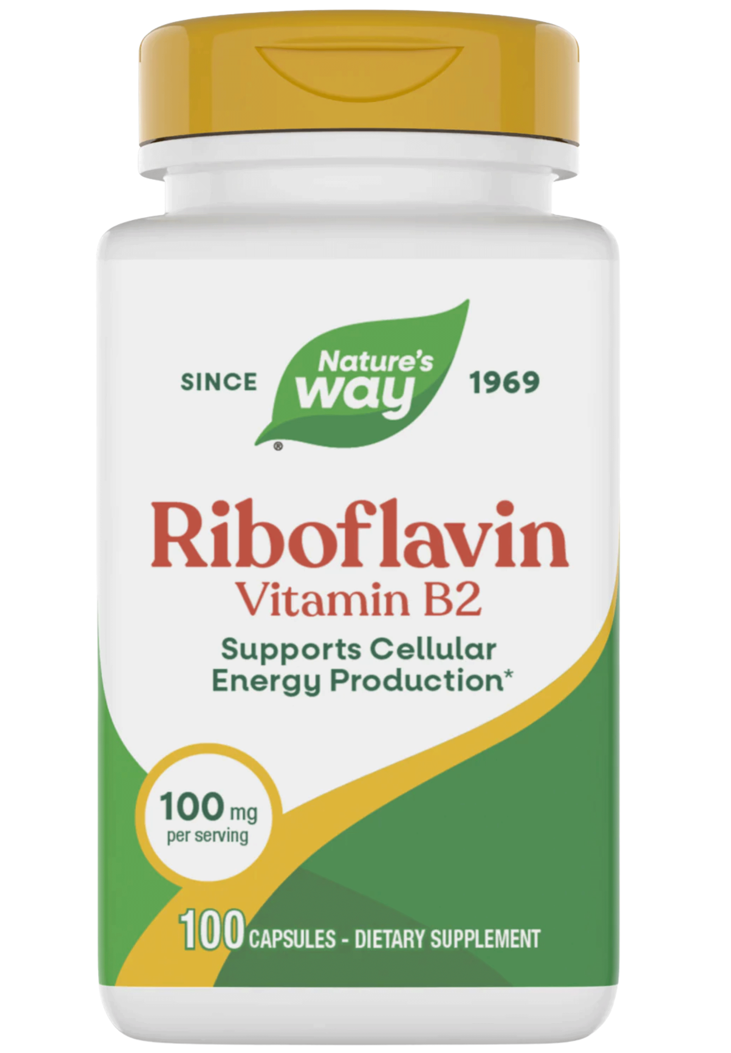 Nature's Way Riboflavin Vitamin B2 Capsules