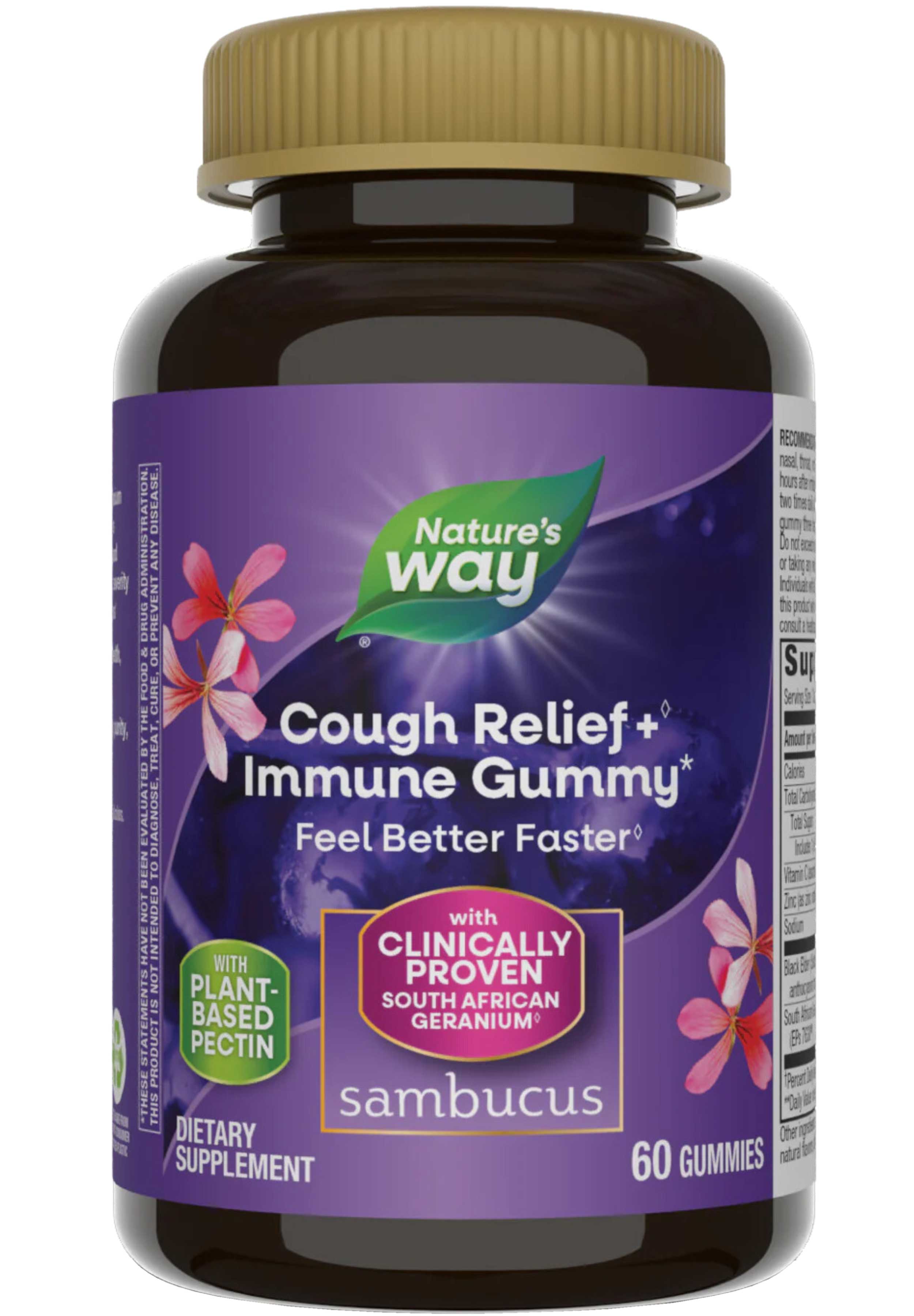Nature's Way Sambucus Cough Relief + Immune Gummy