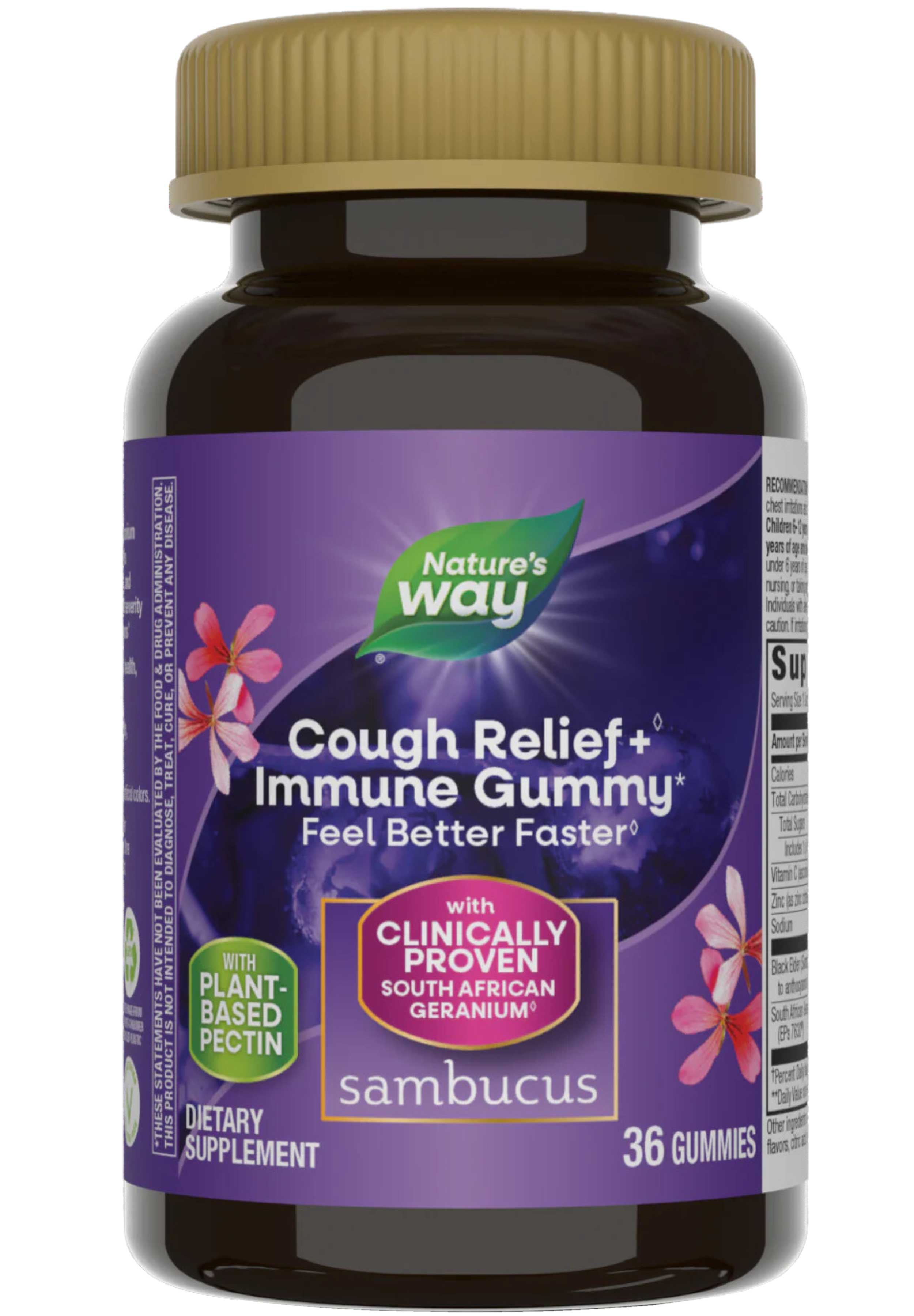 Nature's Way Sambucus Cough Relief + Immune Gummy