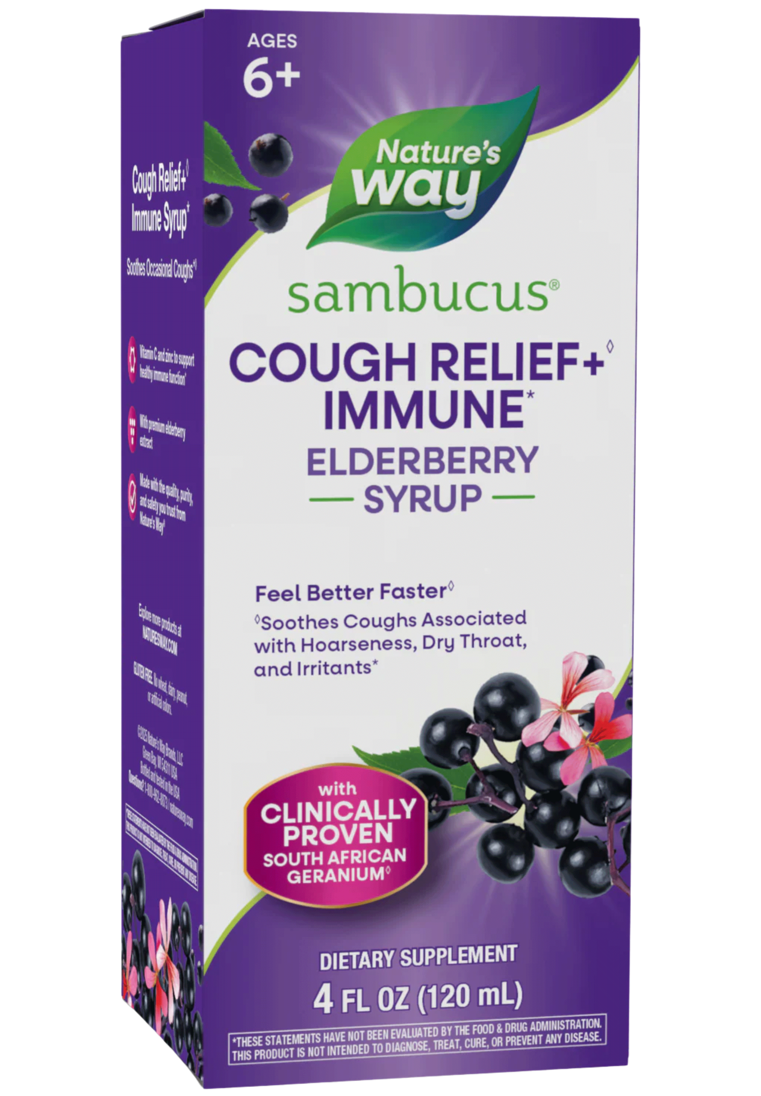 Nature's Way Sambucus Cough Relief + Immune Syrup