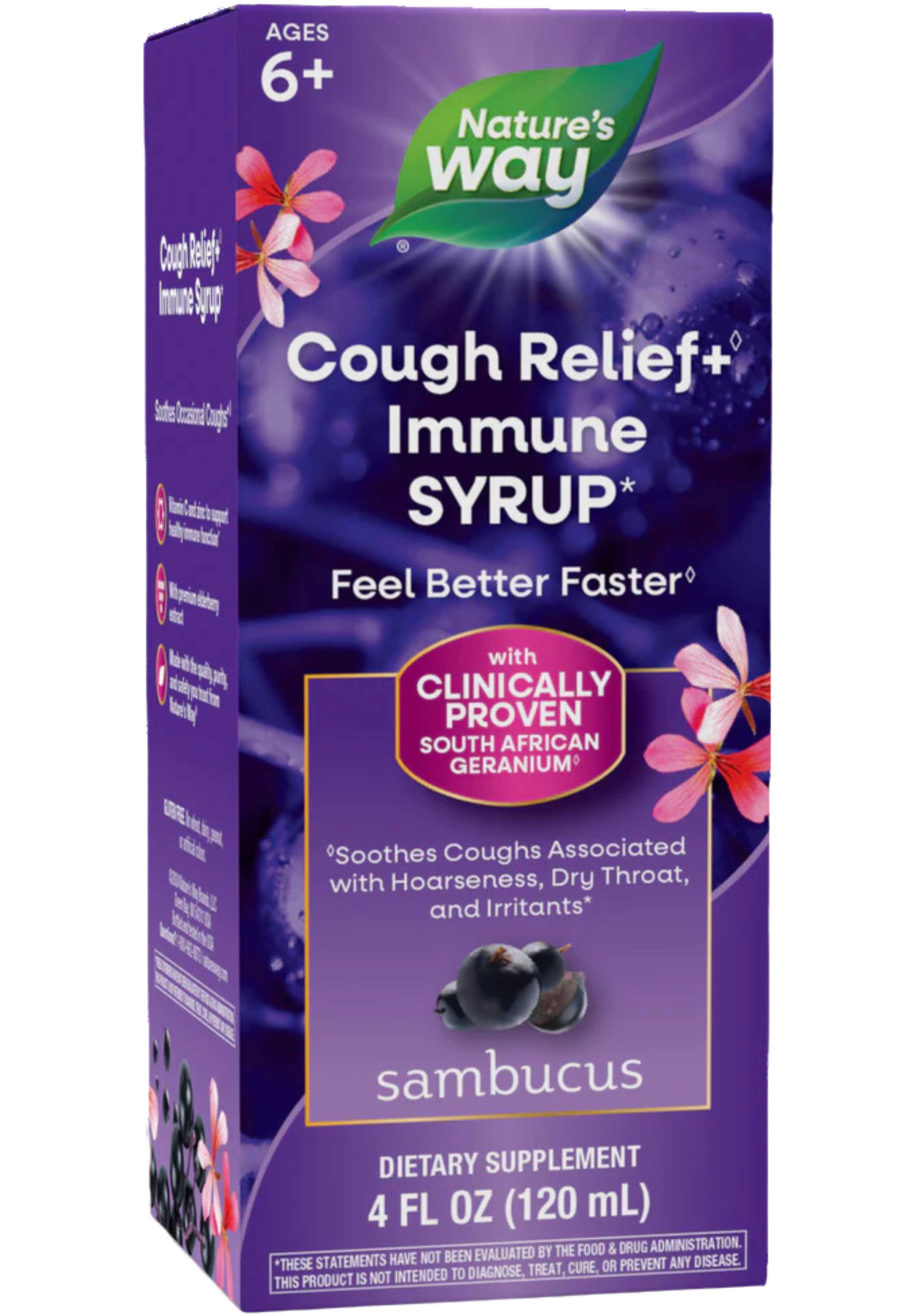 Nature's Way Sambucus Cough Relief + Immune Syrup