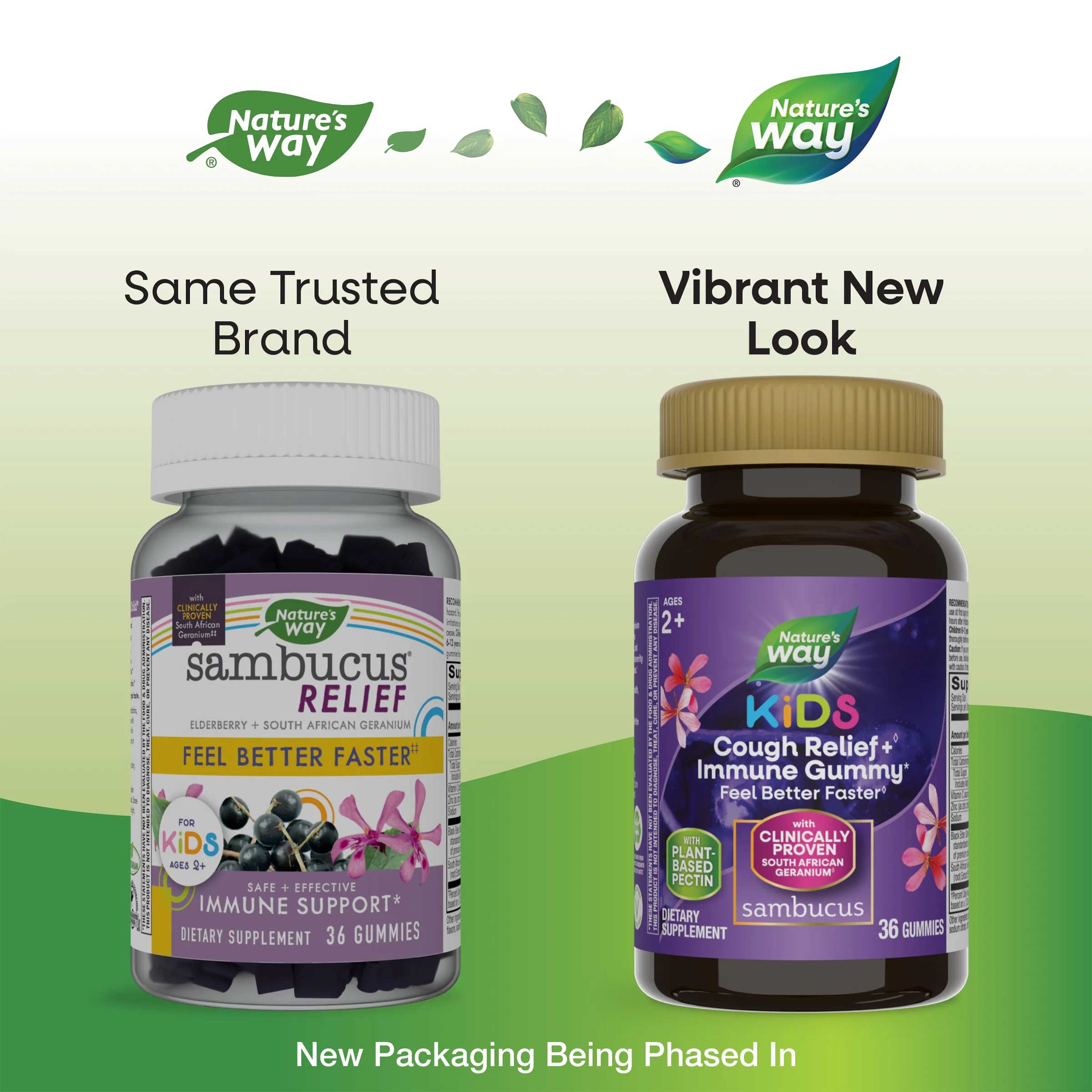 Nature's Way Sambucus Relief for Kids New Look