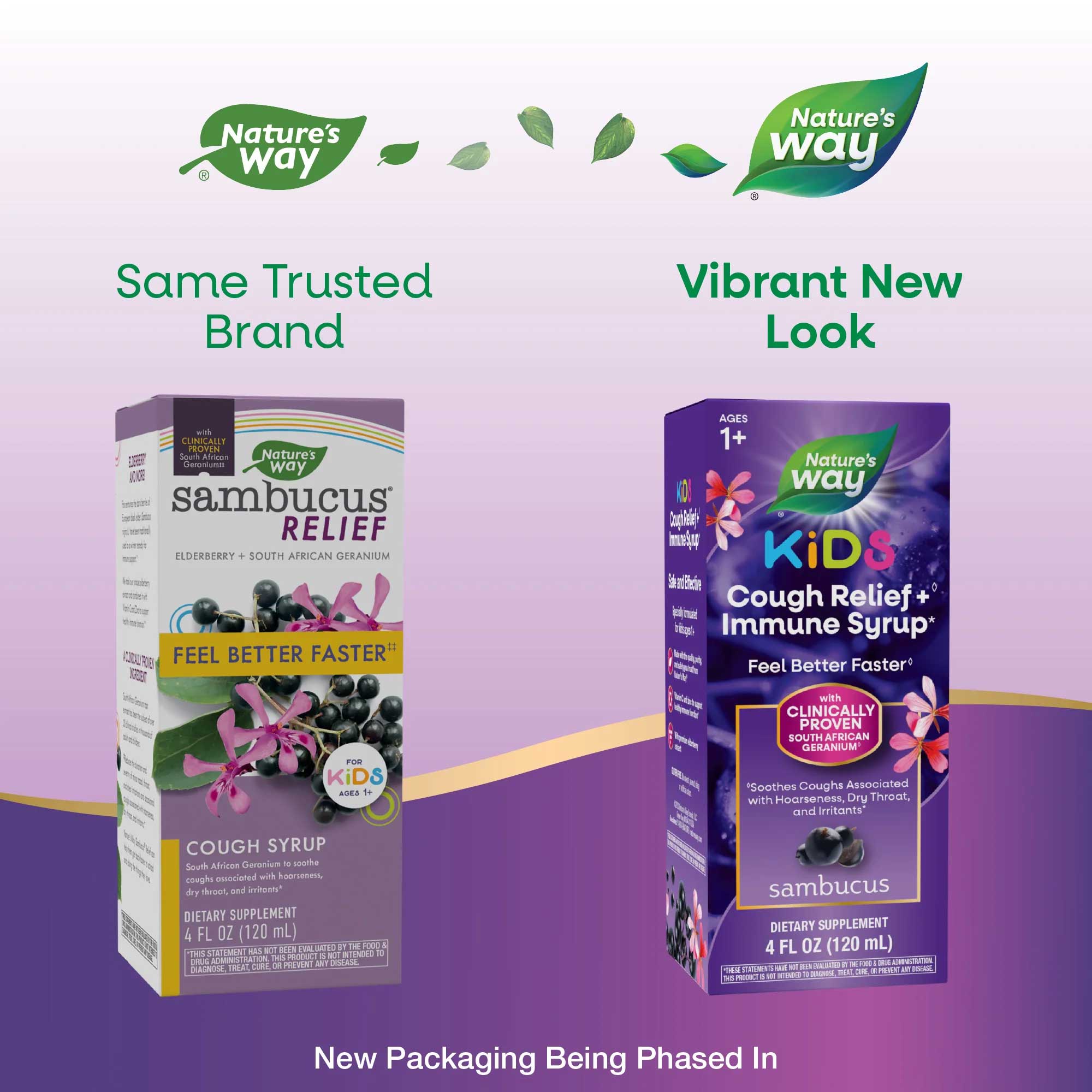 Nature's Way Sambucus Relief for Kids New Look