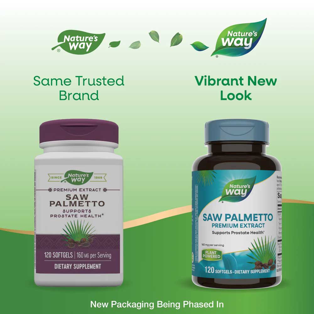 Nature's Way Saw Palmetto Premium Extract New Look