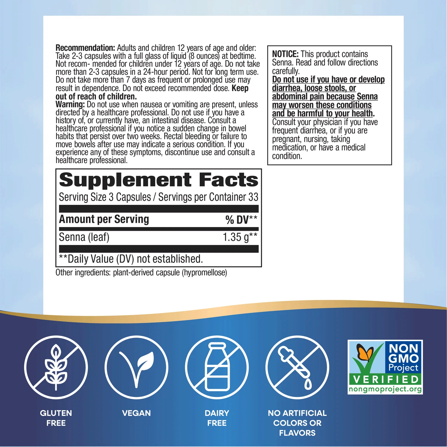 Nature's Way Senna Leaves Ingredients