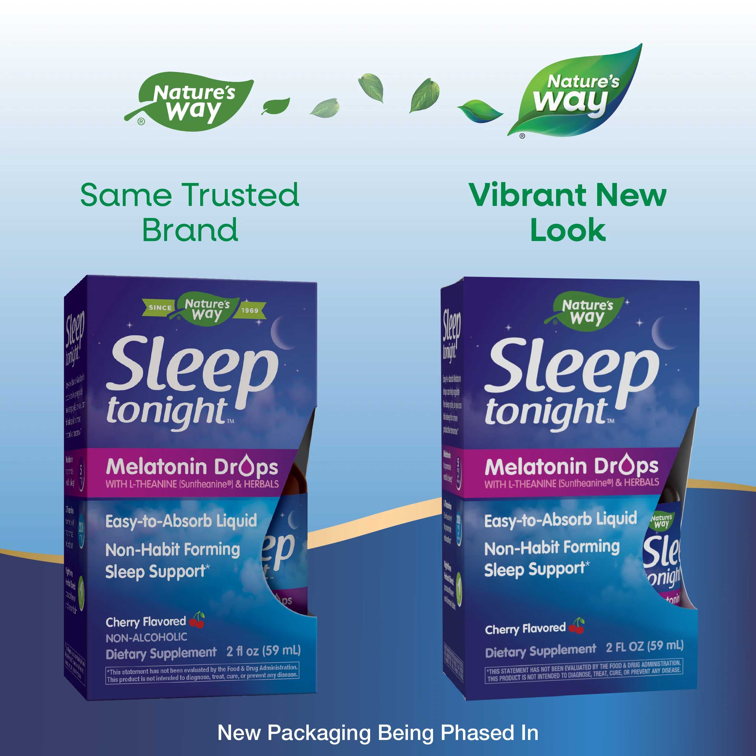 Nature's Way Sleep tonight Melatonin Drops New Look