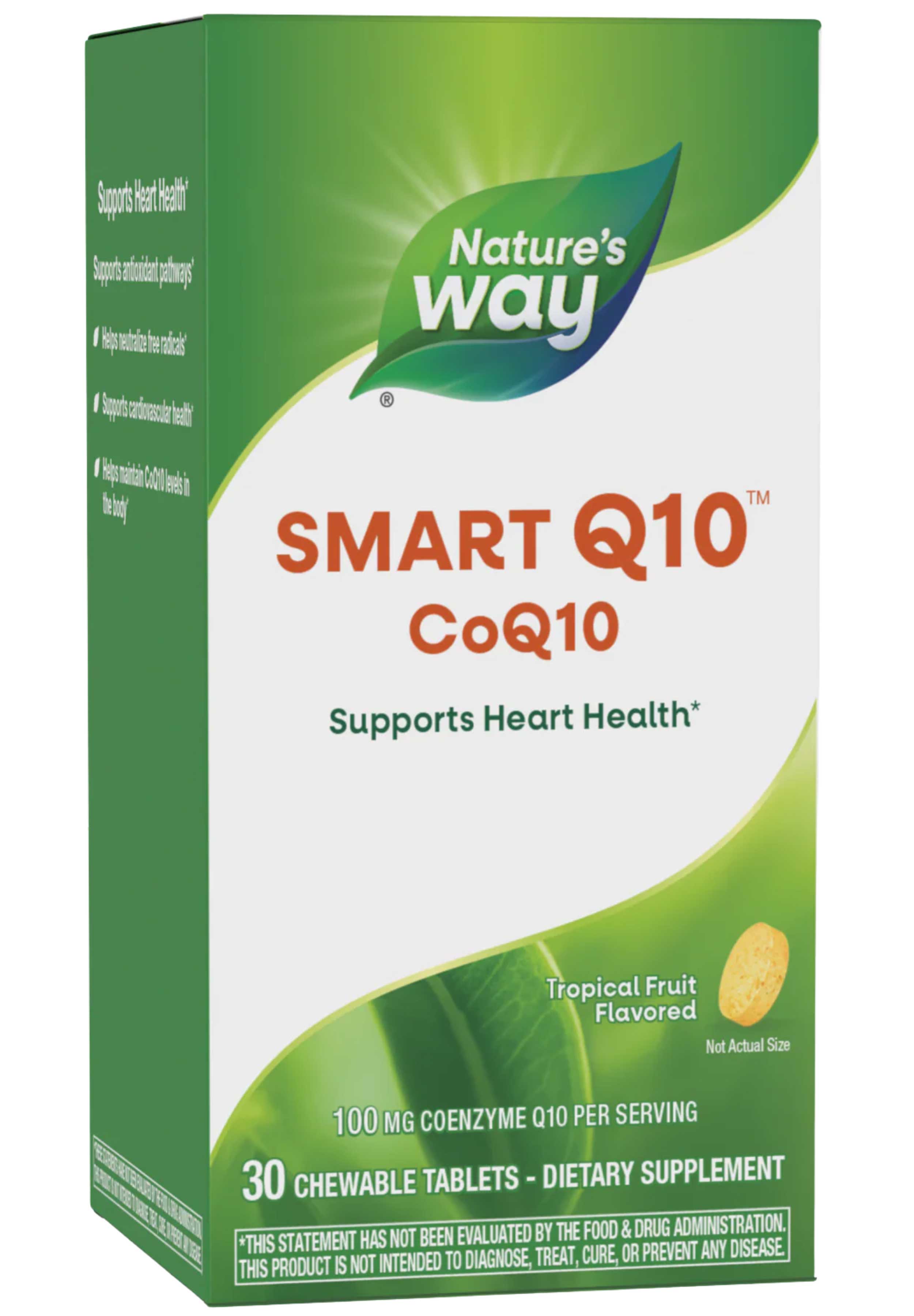 Nature's Way Smart Q10, CoQ10 100 mg, Tropical Fruit