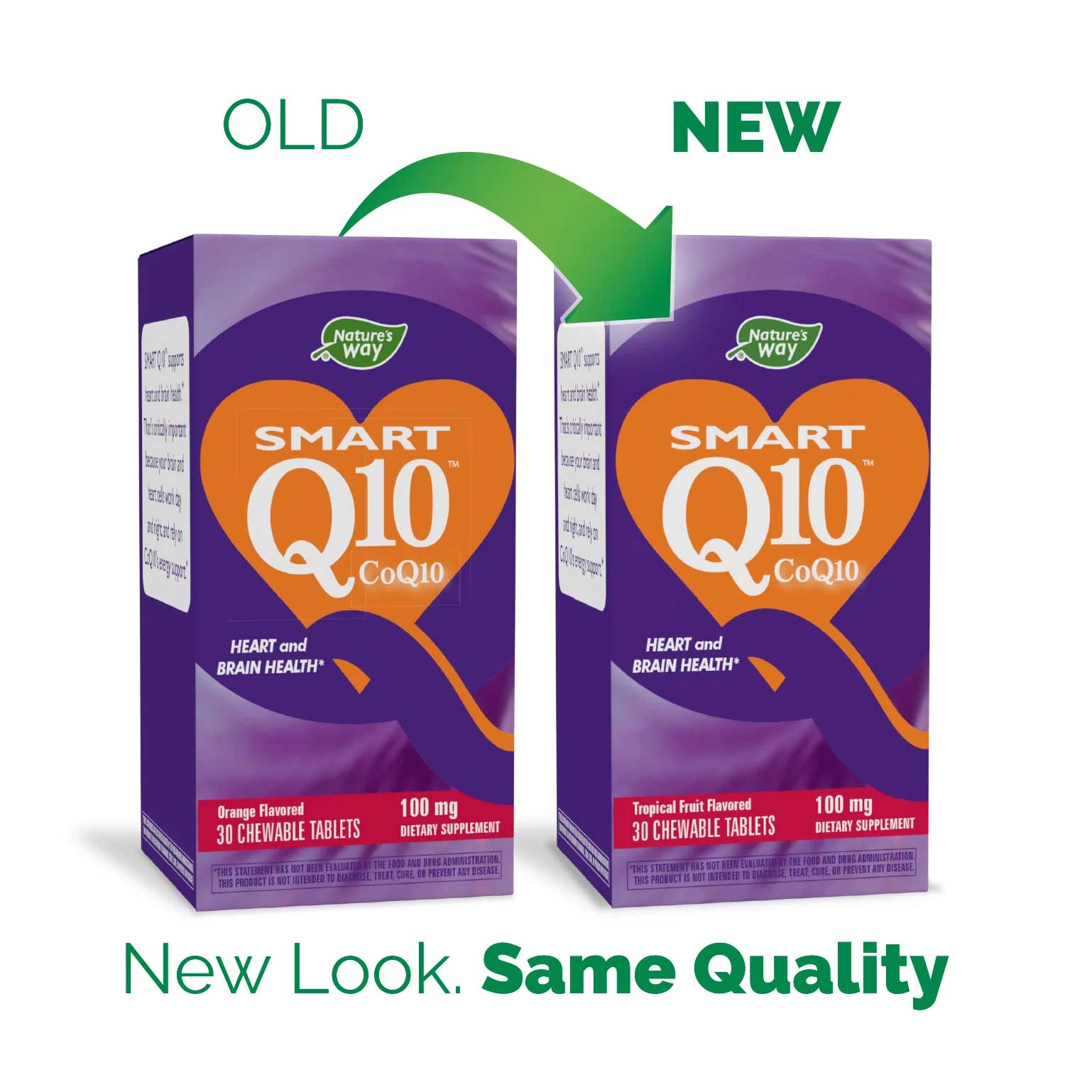 Nature's Way Smart Q10, CoQ10 100 mg, Tropical Fruit New Look