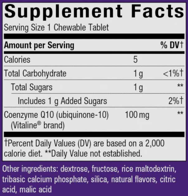 Nature's Way Smart Q10, CoQ10 100 mg, Tropical Fruit Ingredients