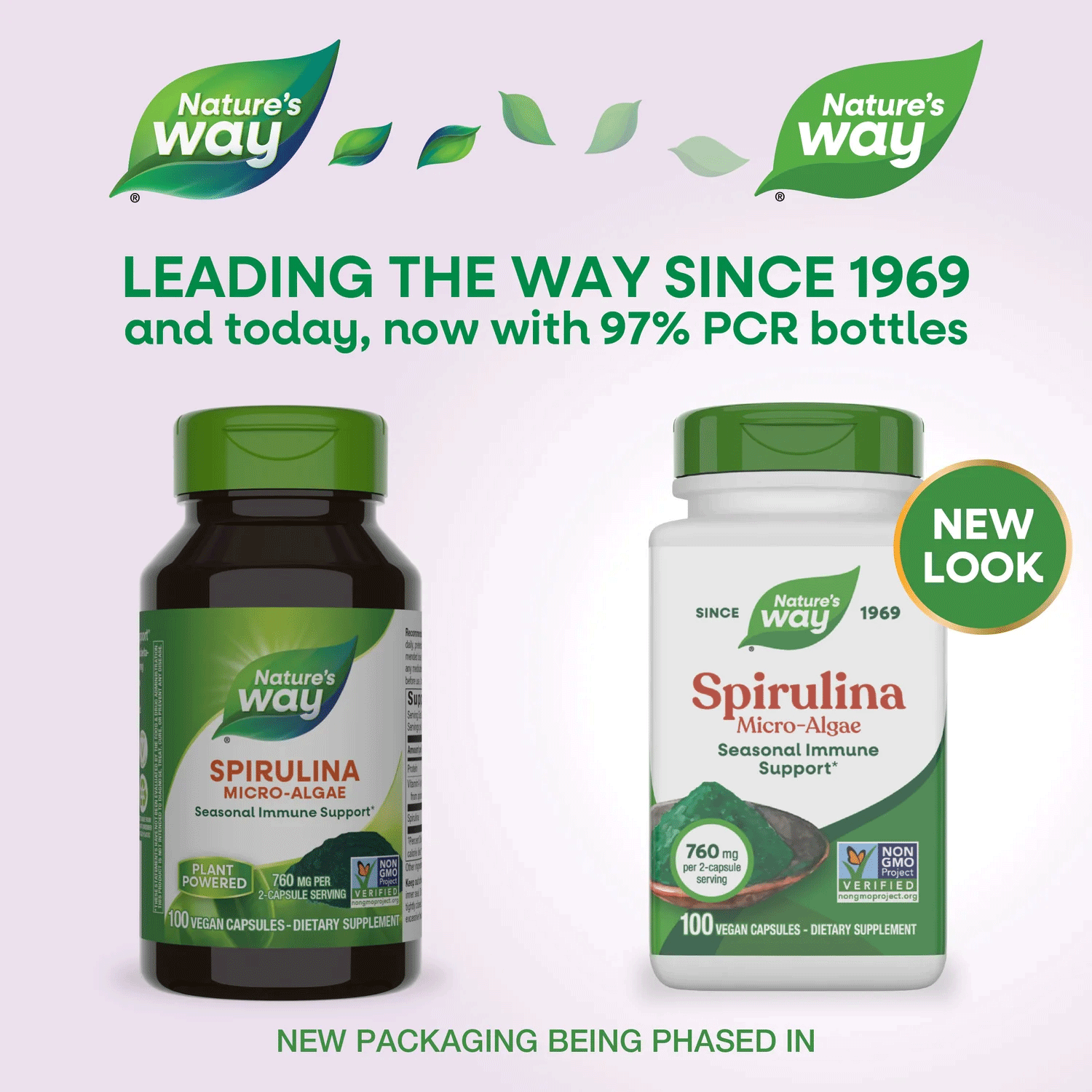 Nature's Way Spirulina Micro-Algae New Look