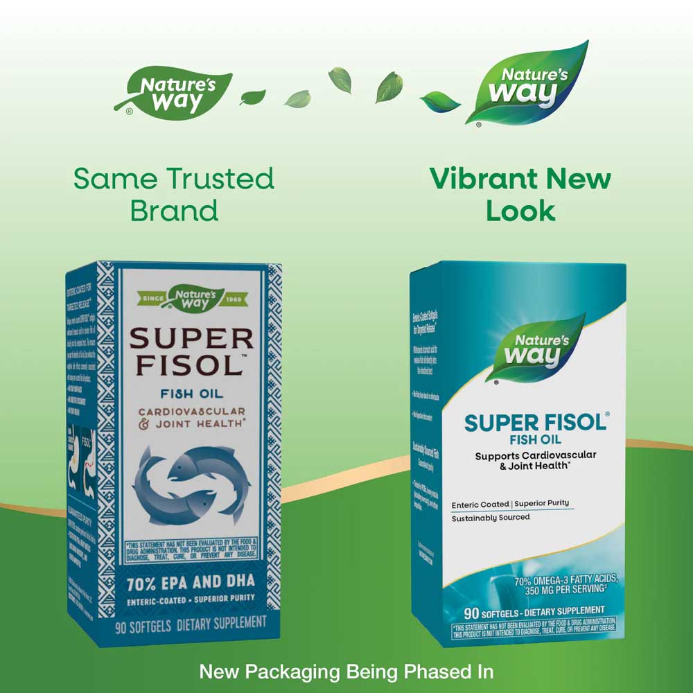 Nature's Way Super Fisol Fish Oil New Look