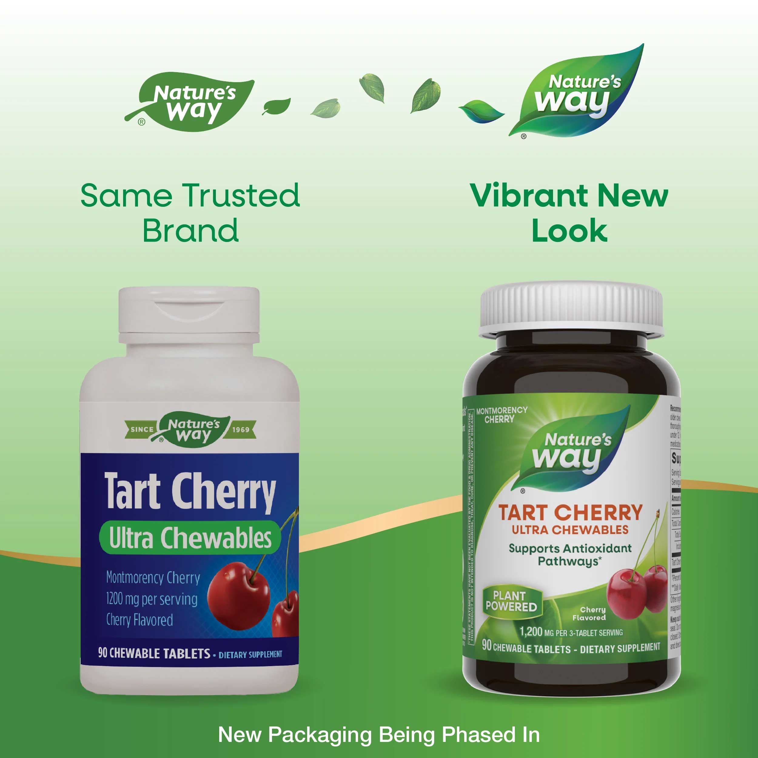Nature's Way Tart Cherry Ultra Chewables New Look