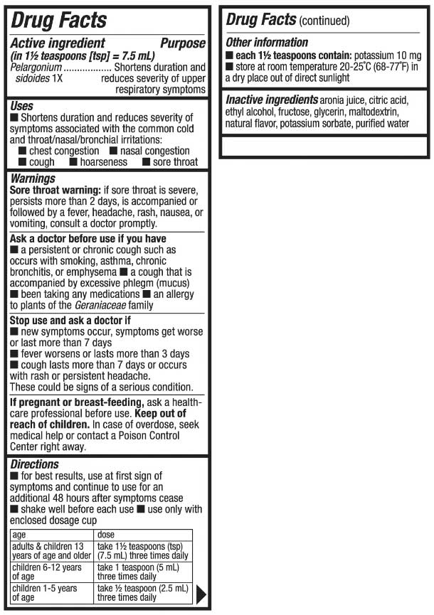 Nature's Way Cold Relief (Formerly Umcka ColdCare) Syrup (Cherry) Ingredients