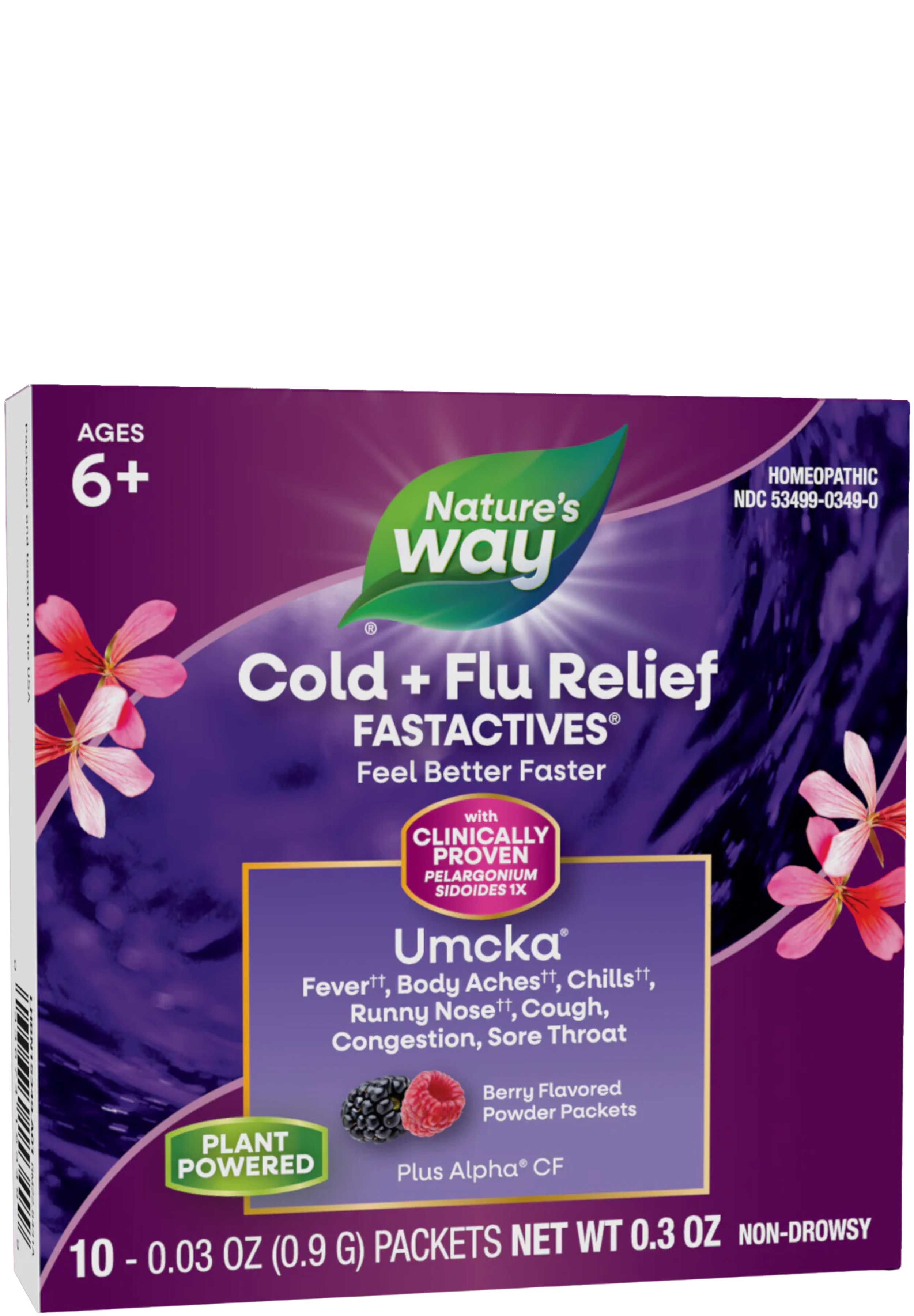 Nature's Way Umcka Cold+Flu Relief FastActives (Berry)