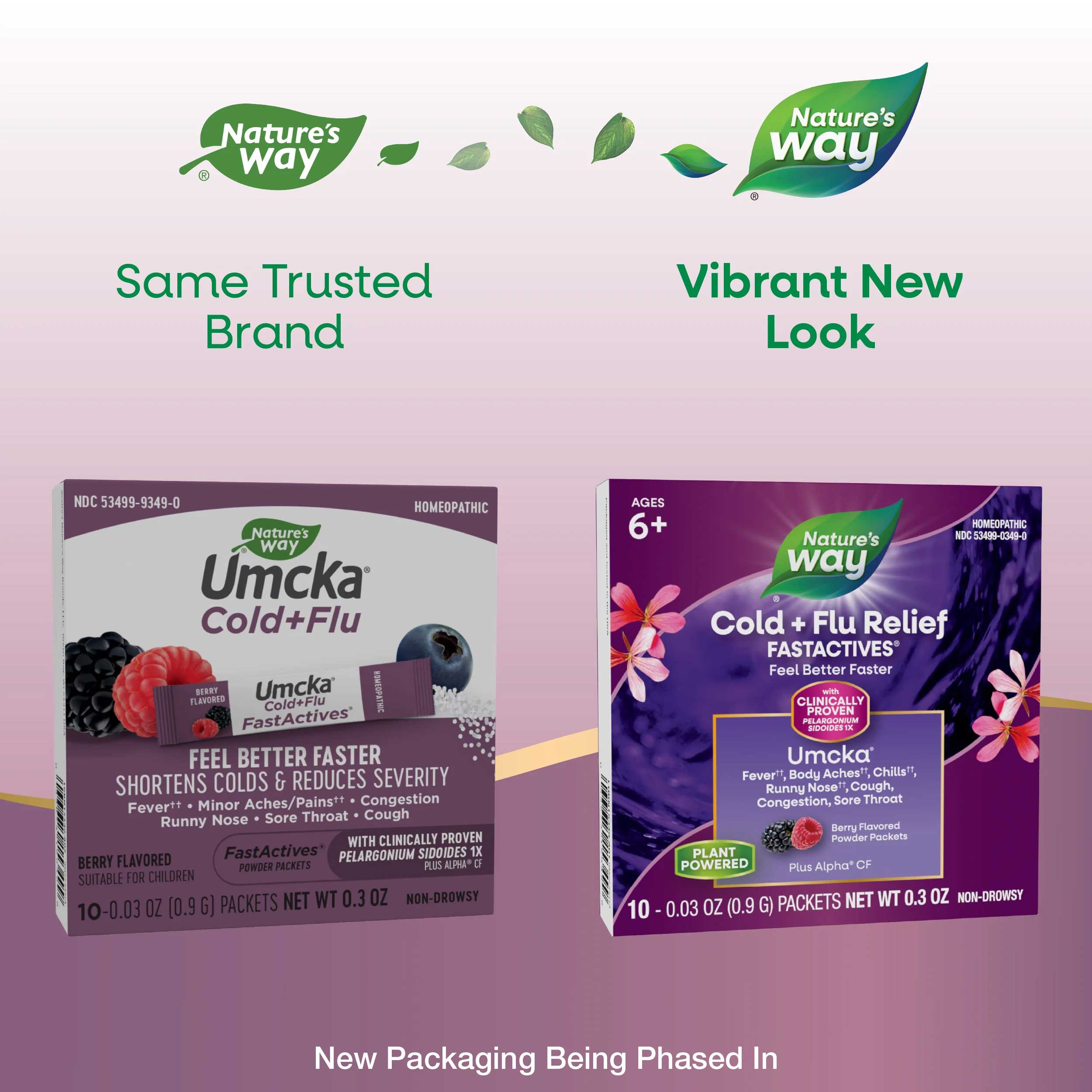 Nature's Way Umcka Cold+Flu Relief FastActives (Berry) New Look