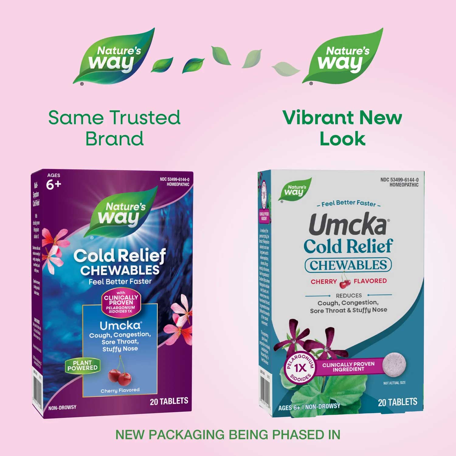 Nature's Way Umcka Cold Relief Chewables New Look