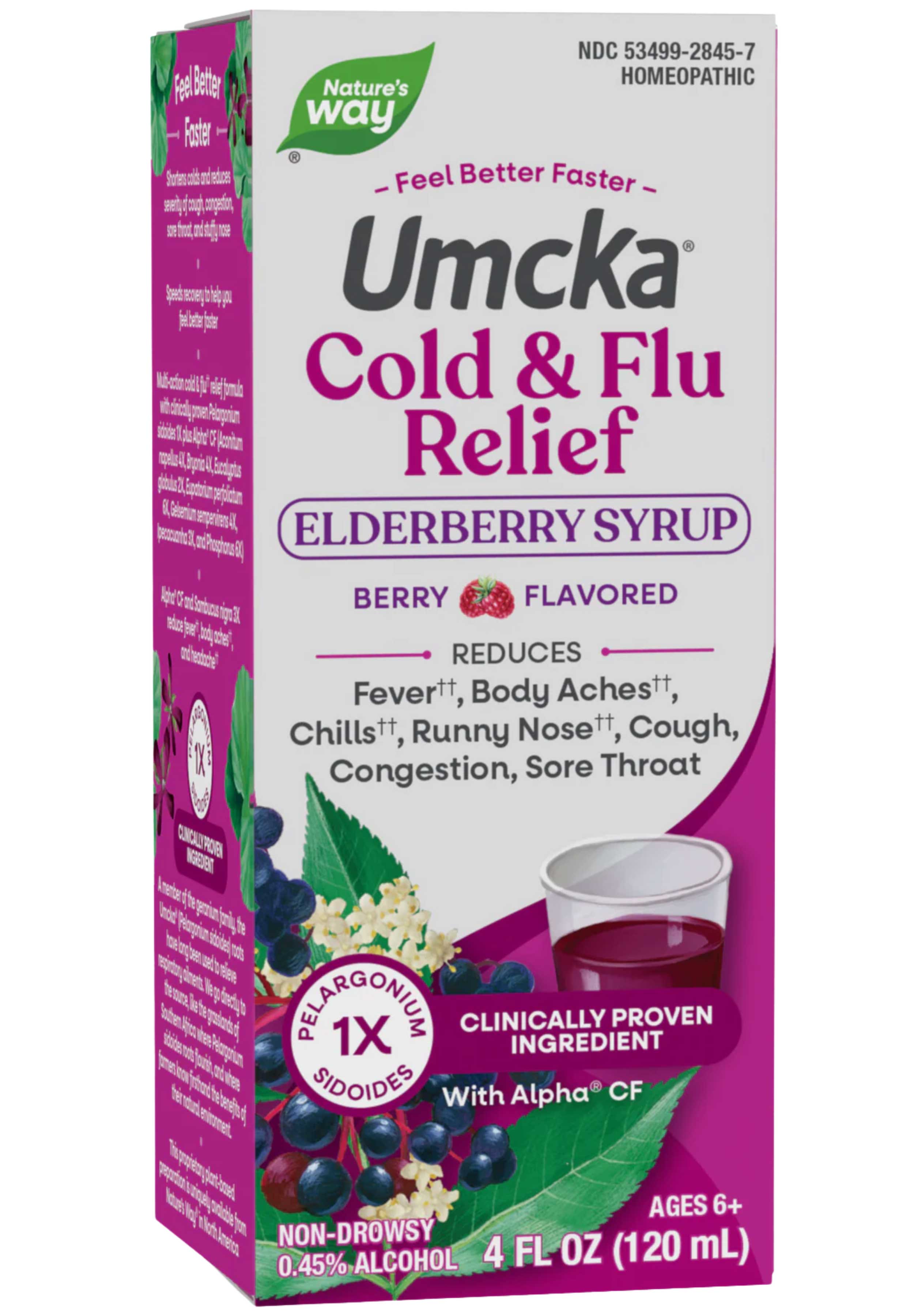 Nature's Way Umcka Cold & Flu Relief Elderberry Syrup