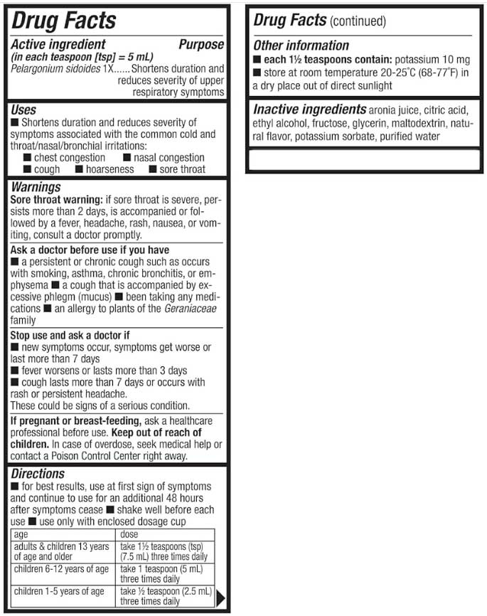 Nature's Way Umcka Kids Cold Relief Syrup Ingredients