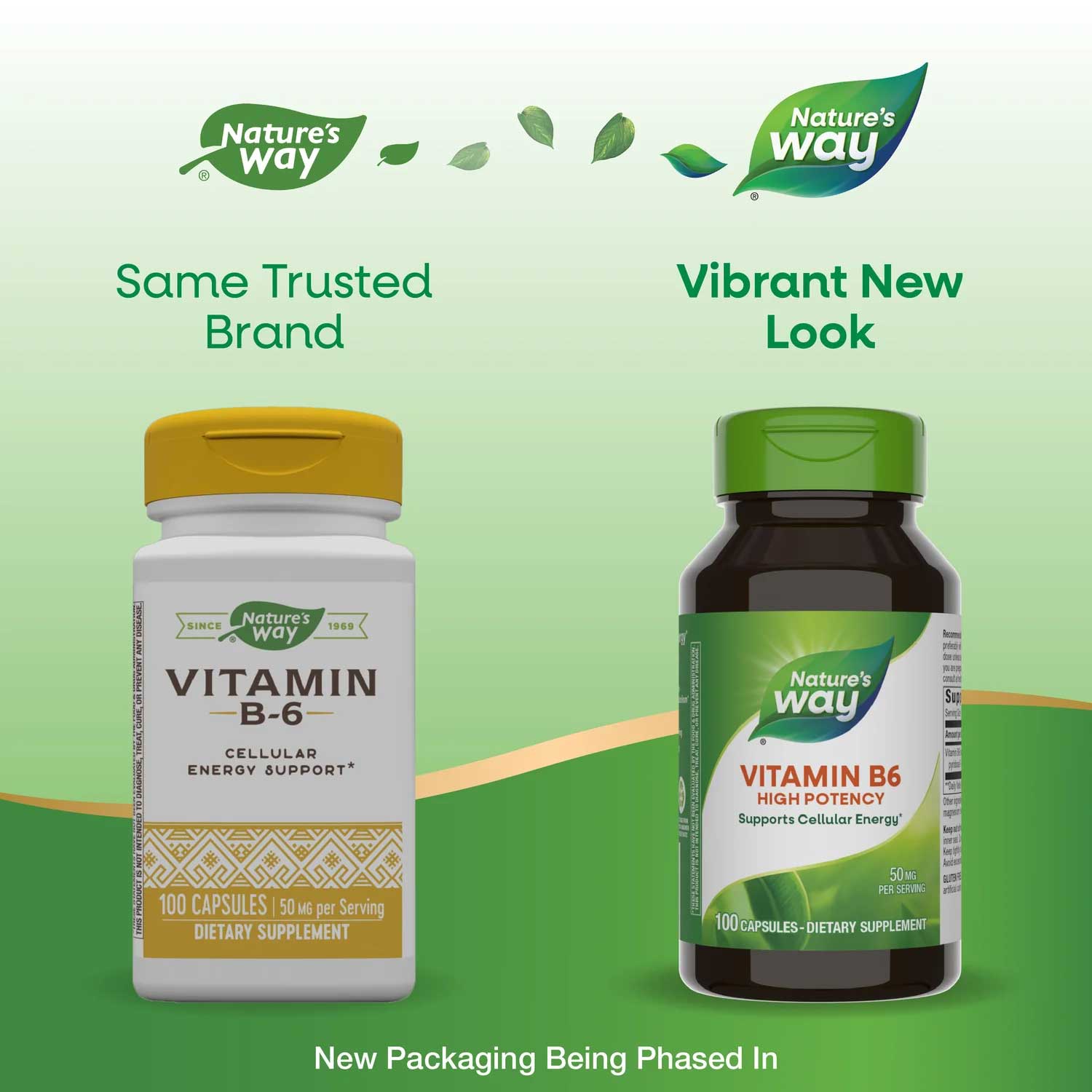 Nature's Way Vitamin B6 50 mg New Look