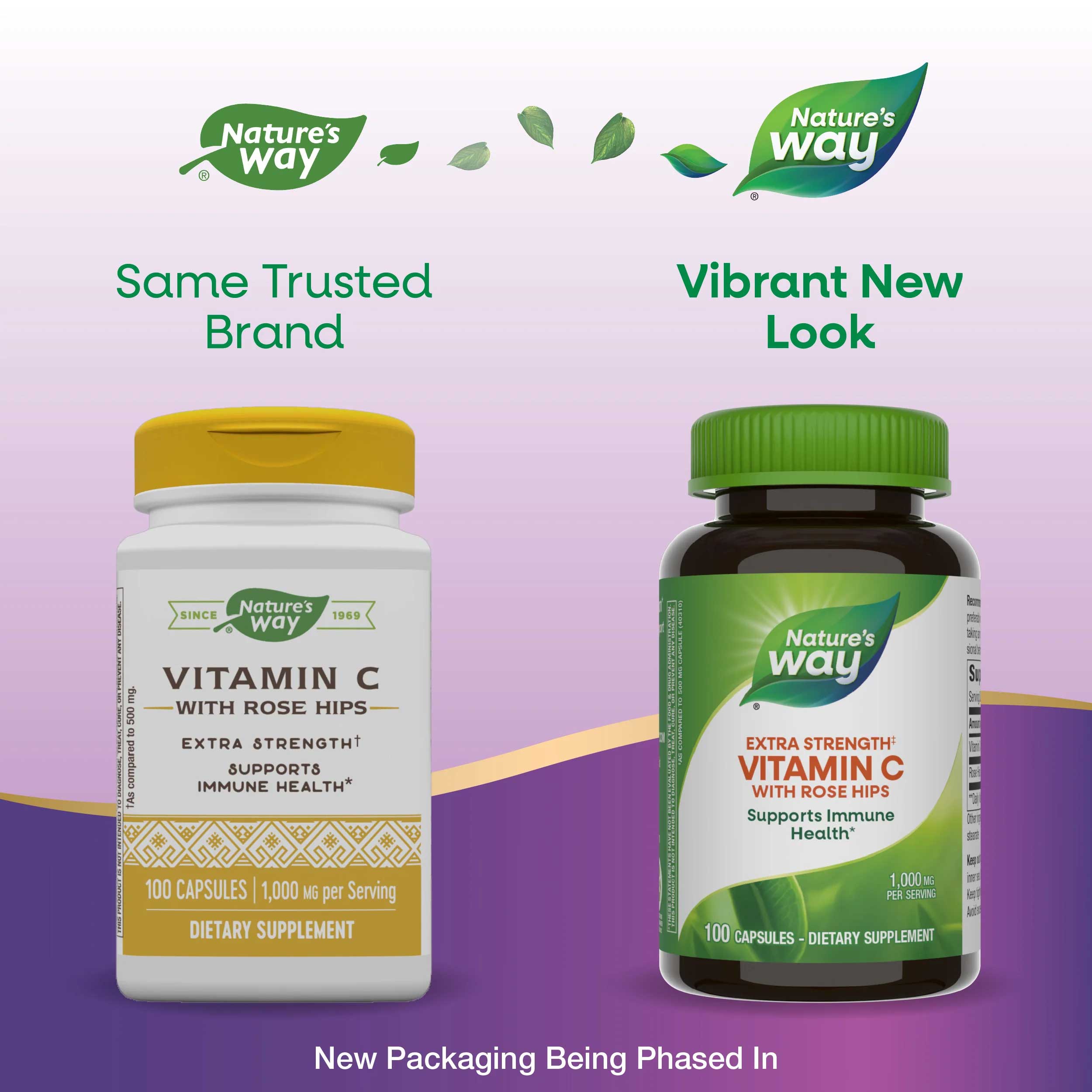 Nature's Way Vitamin C with Rose Hips Extra Strength New Look