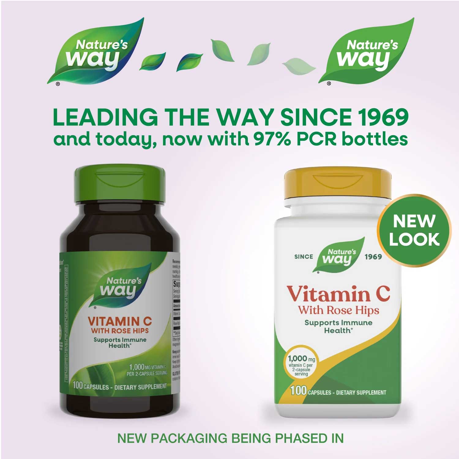 Nature's Way Vitamin C with Rose Hips New Look