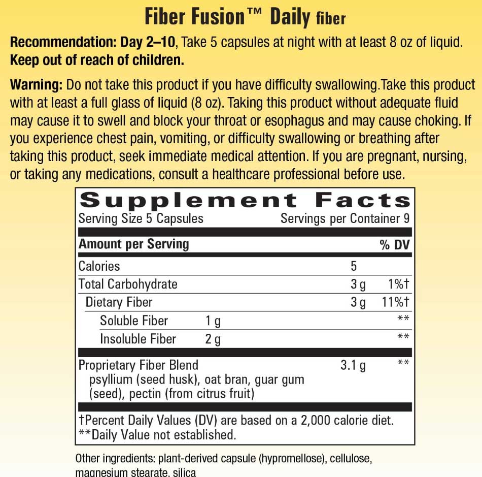 Nature's Way Whole Body Cleanse Kit Ingredients