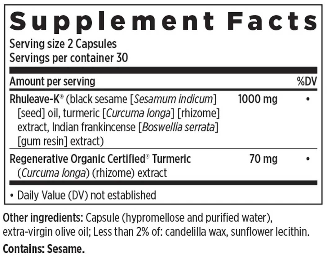New Chapter Drug-Free Pain Relief Ingredients
