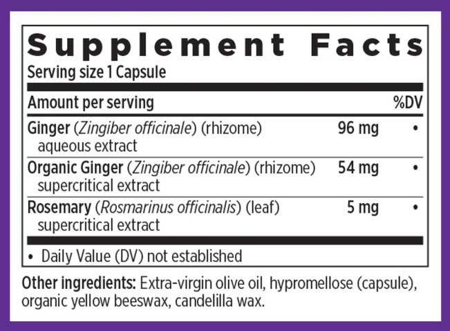New Chapter Ginger Force Ingredients