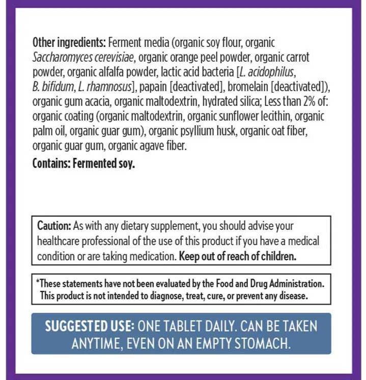 New Chapter One Daily Every Man's Multivitamin 55+ Ingredients