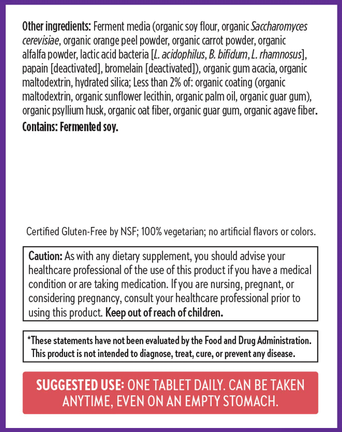 New Chapter One Daily Every Woman's Multivitamin 55+ Ingredients