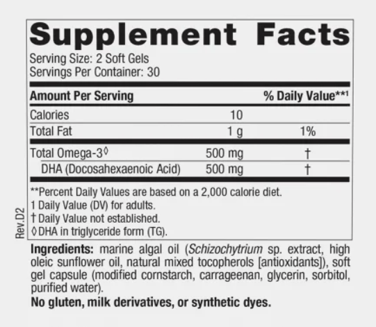 Nordic Naturals Algae DHA
