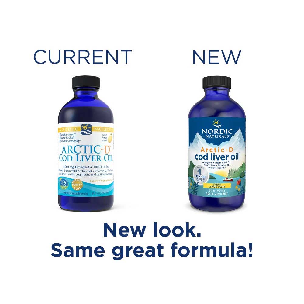 Nordic Naturals Arctic-D Cod Liver Oil  New Look