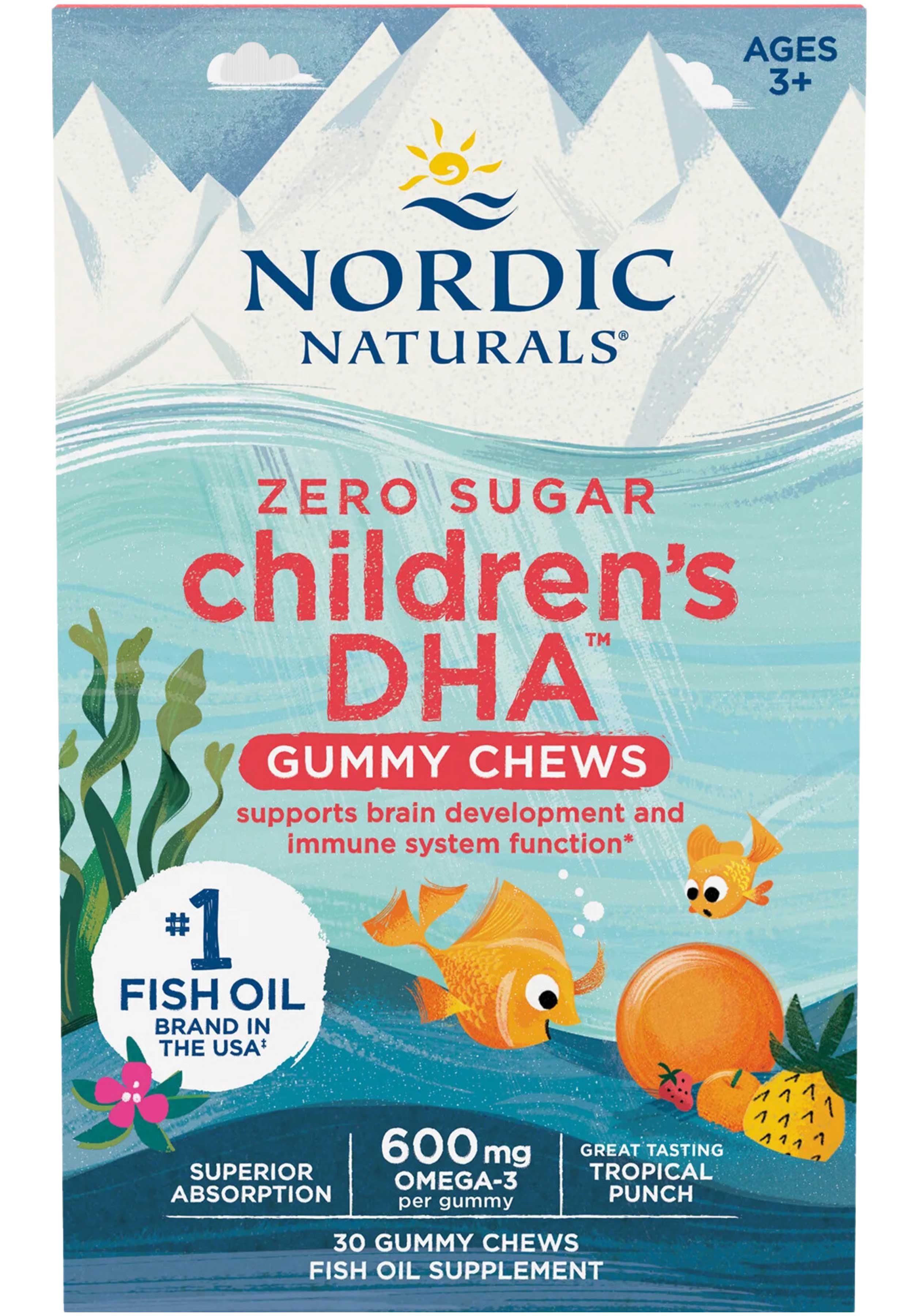 Nordic Naturals Children's DHA Gummies (Zero Sugar)