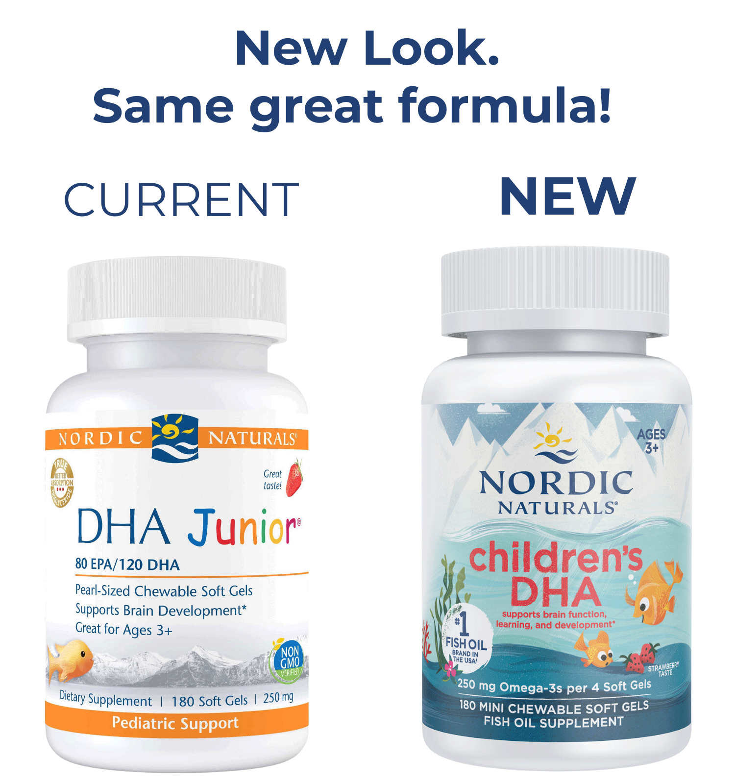 Nordic Naturals Children's DHA (Nordic Naturals DHA Junior) New Look