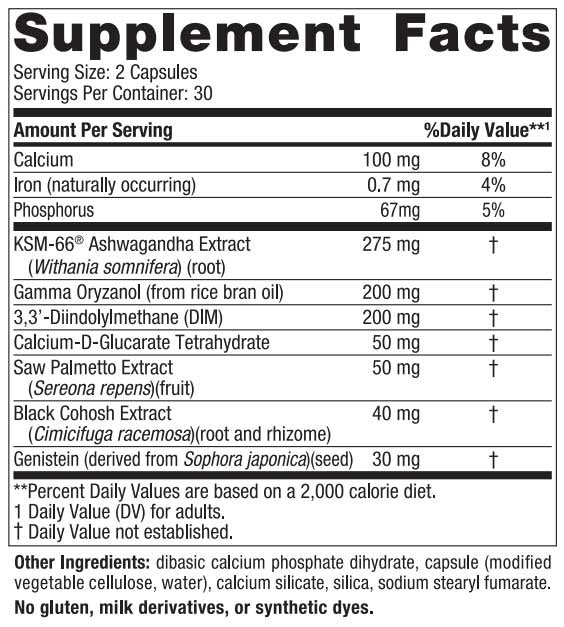 Nordic Naturals Menopause Support Ingredients