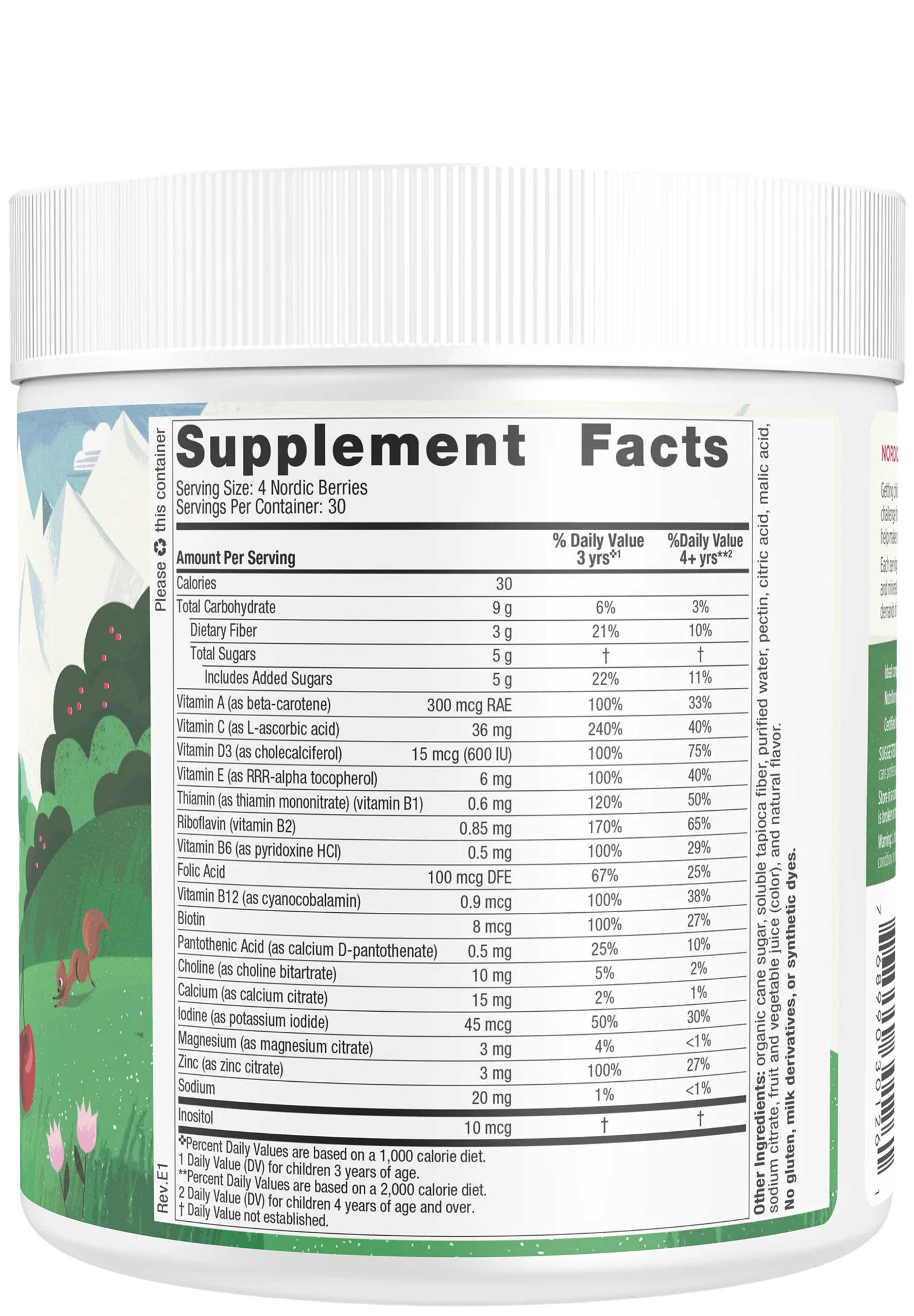 Nordic Naturals Nordic Berries Ingredients