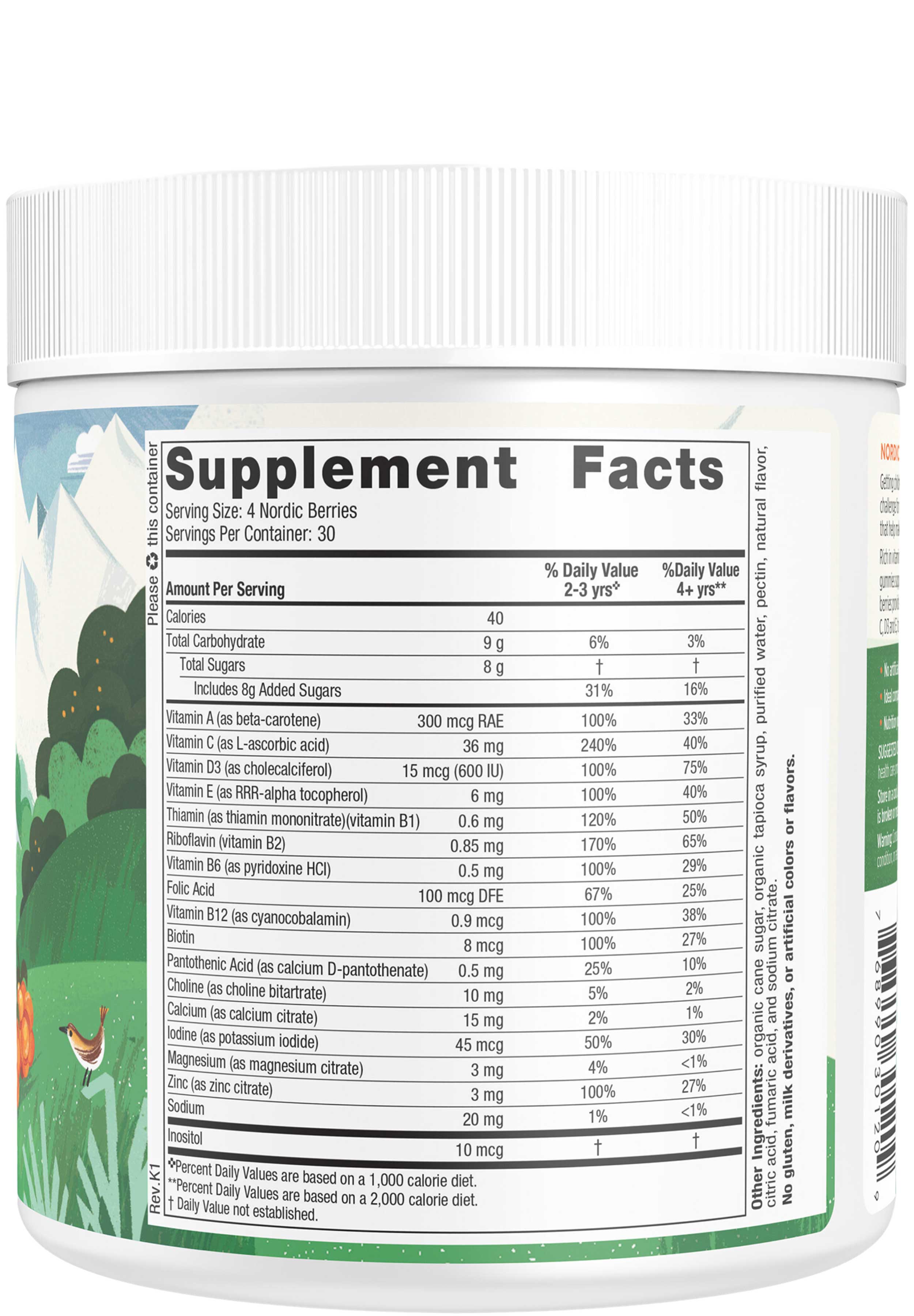 Nordic Naturals Nordic Berries Ingredients