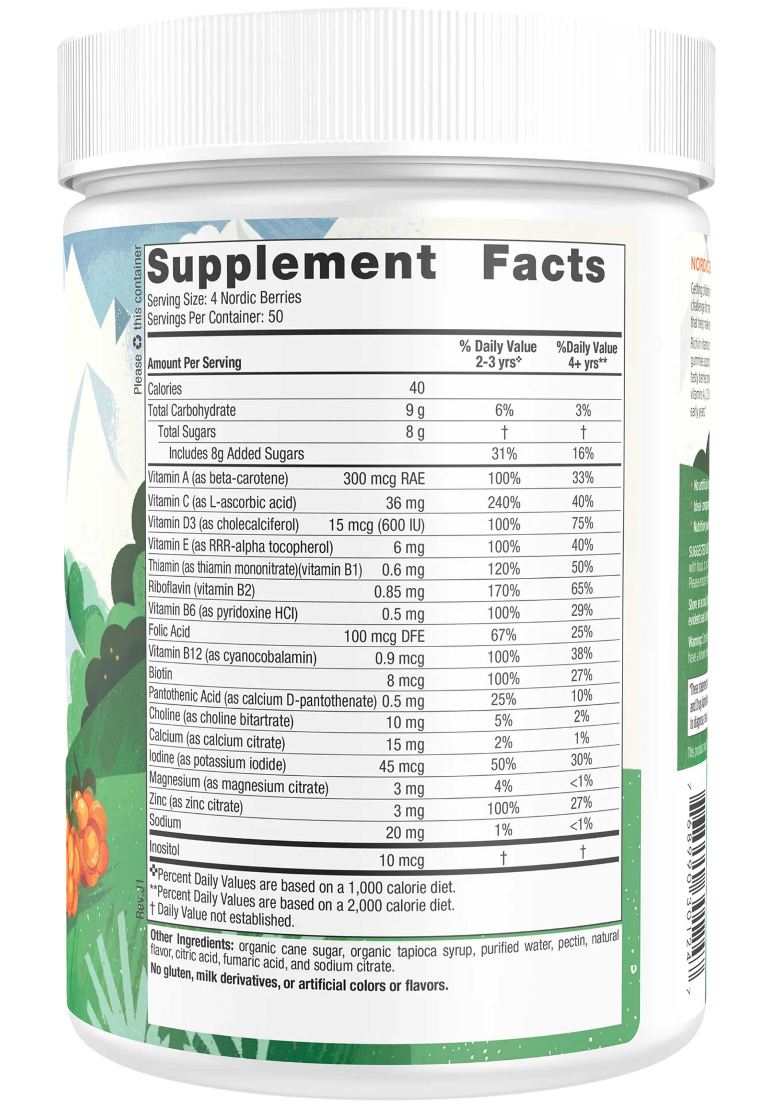 Nordic Naturals Nordic Berries Ingredients