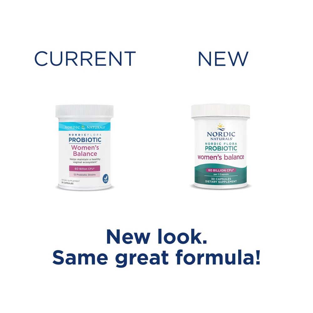 Nordic Naturals Nordic Flora Probiotic Women’s Balance New Look