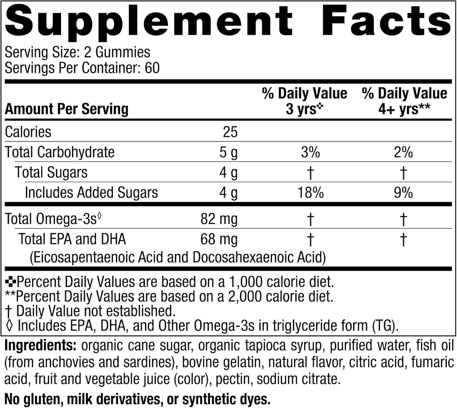 Nordic Naturals Nordic Omega-3 Gummies Ingredients