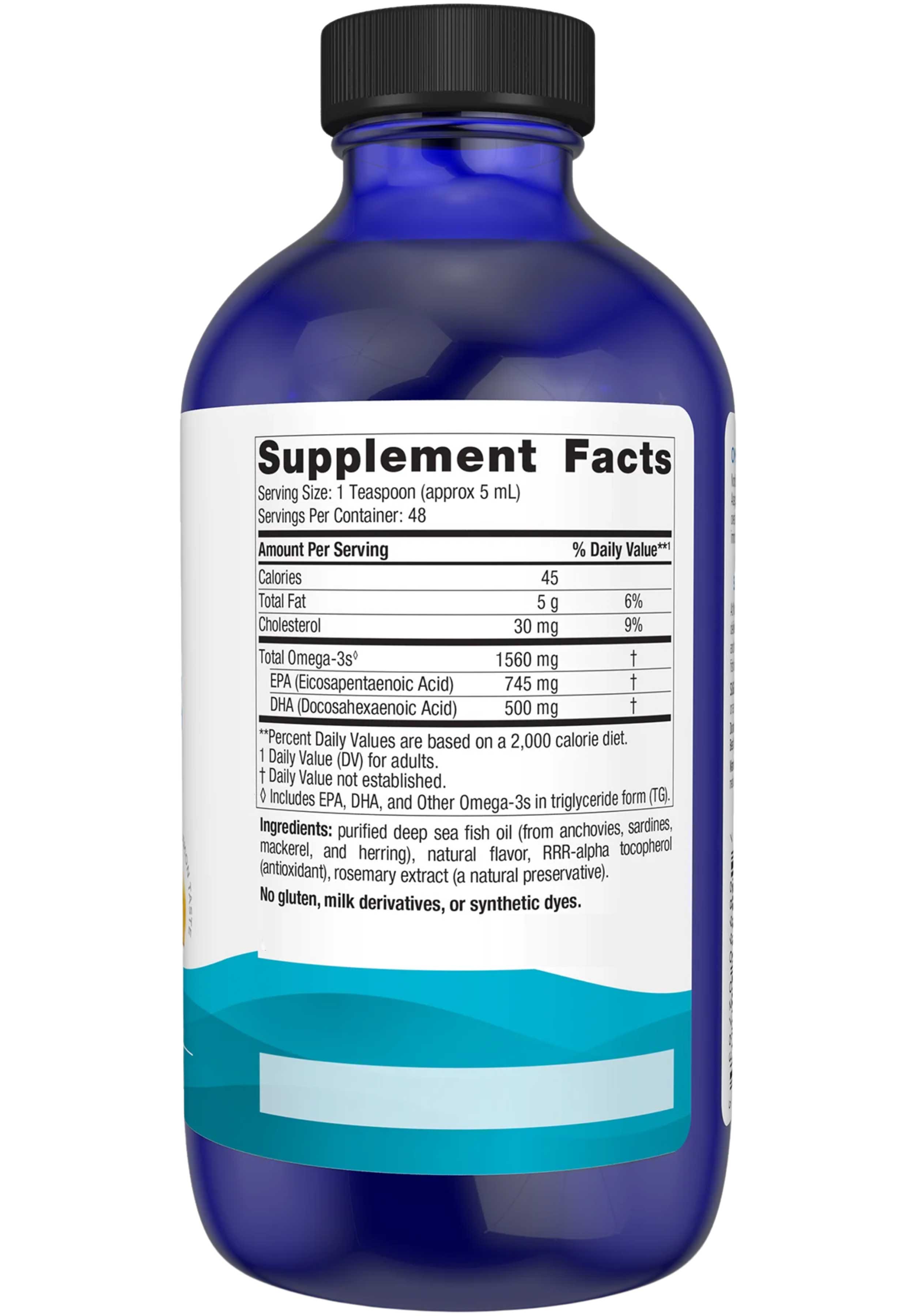 Nordic Naturals Omega-3 Liquid Ingredients