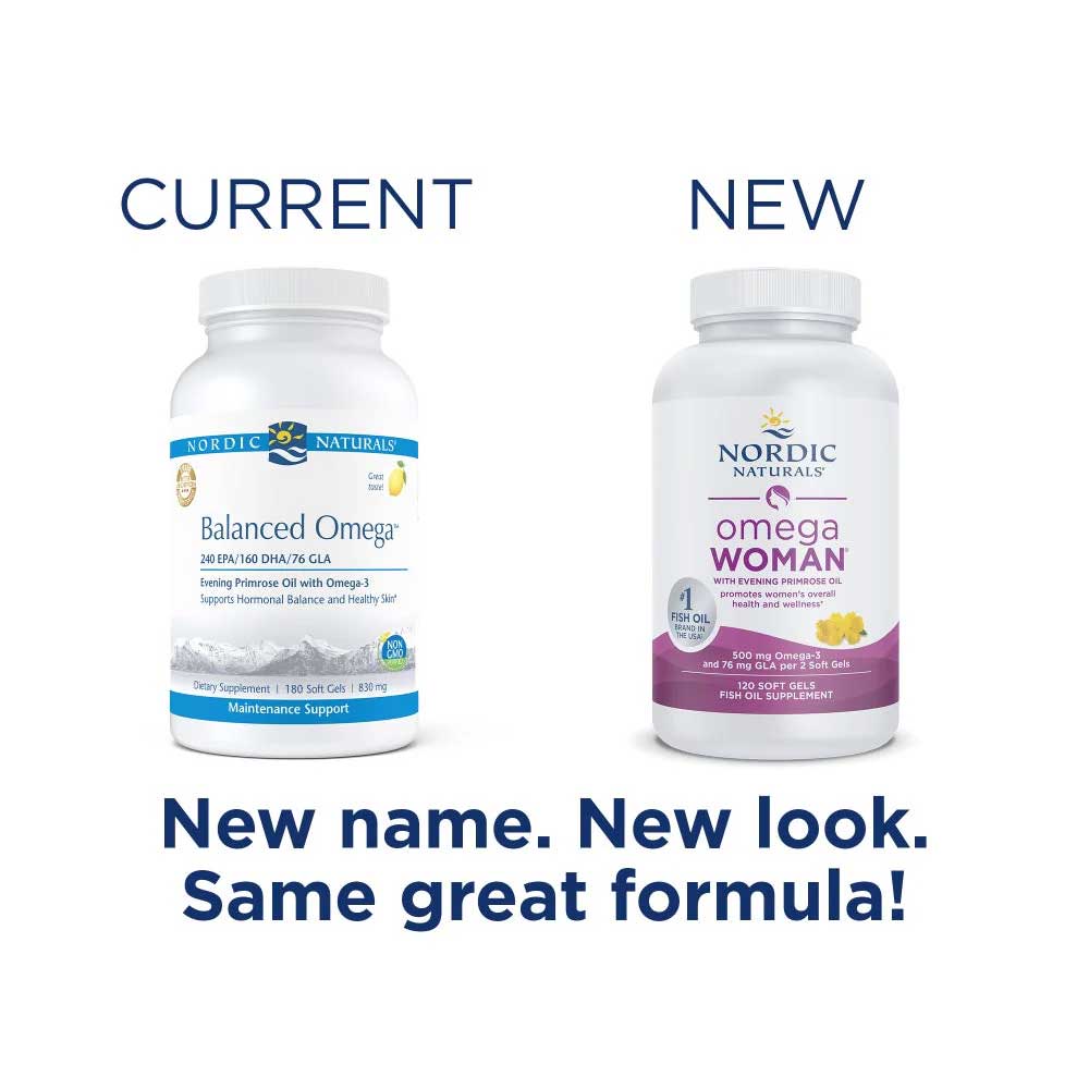 Nordic Naturals Omega Woman (Nordic Naturals Balanced Omega) New Look