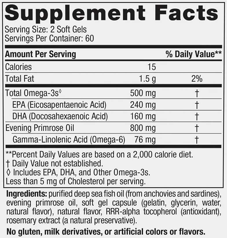 Nordic Naturals Omega Woman (Nordic Naturals Balanced Omega) Ingredients