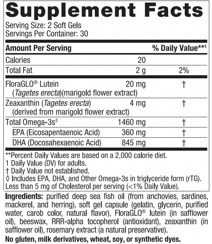 Nordic Naturals ProDHA Eye Ingredients