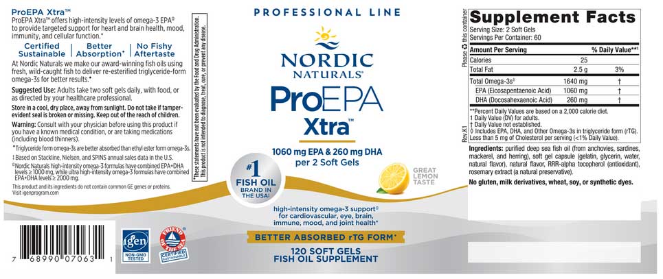 Nordic Naturals ProEPA Xtra Label