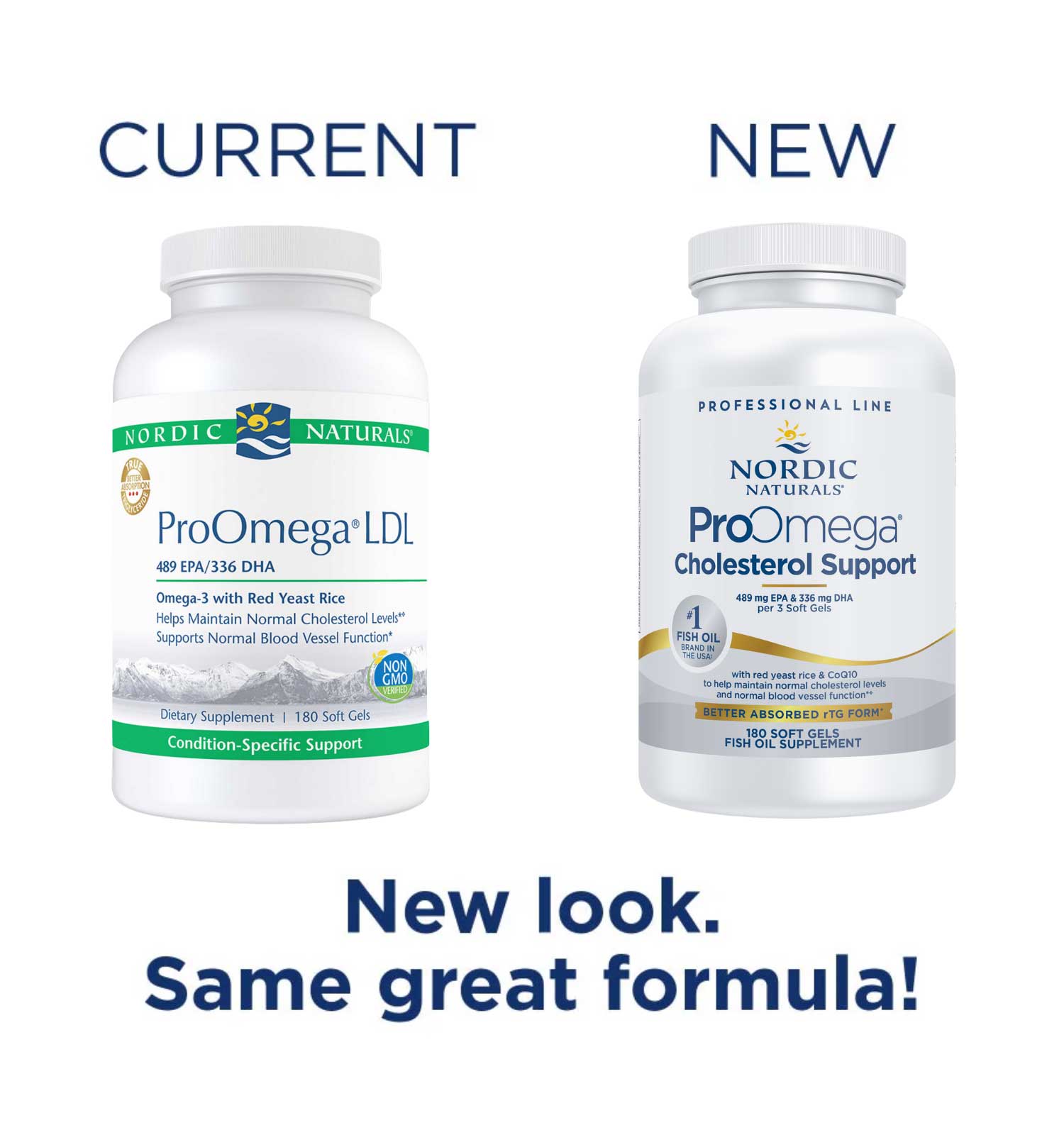 Nordic Naturals ProOmega Cholesterol Support (Formerly ProOmega LDL) New Look