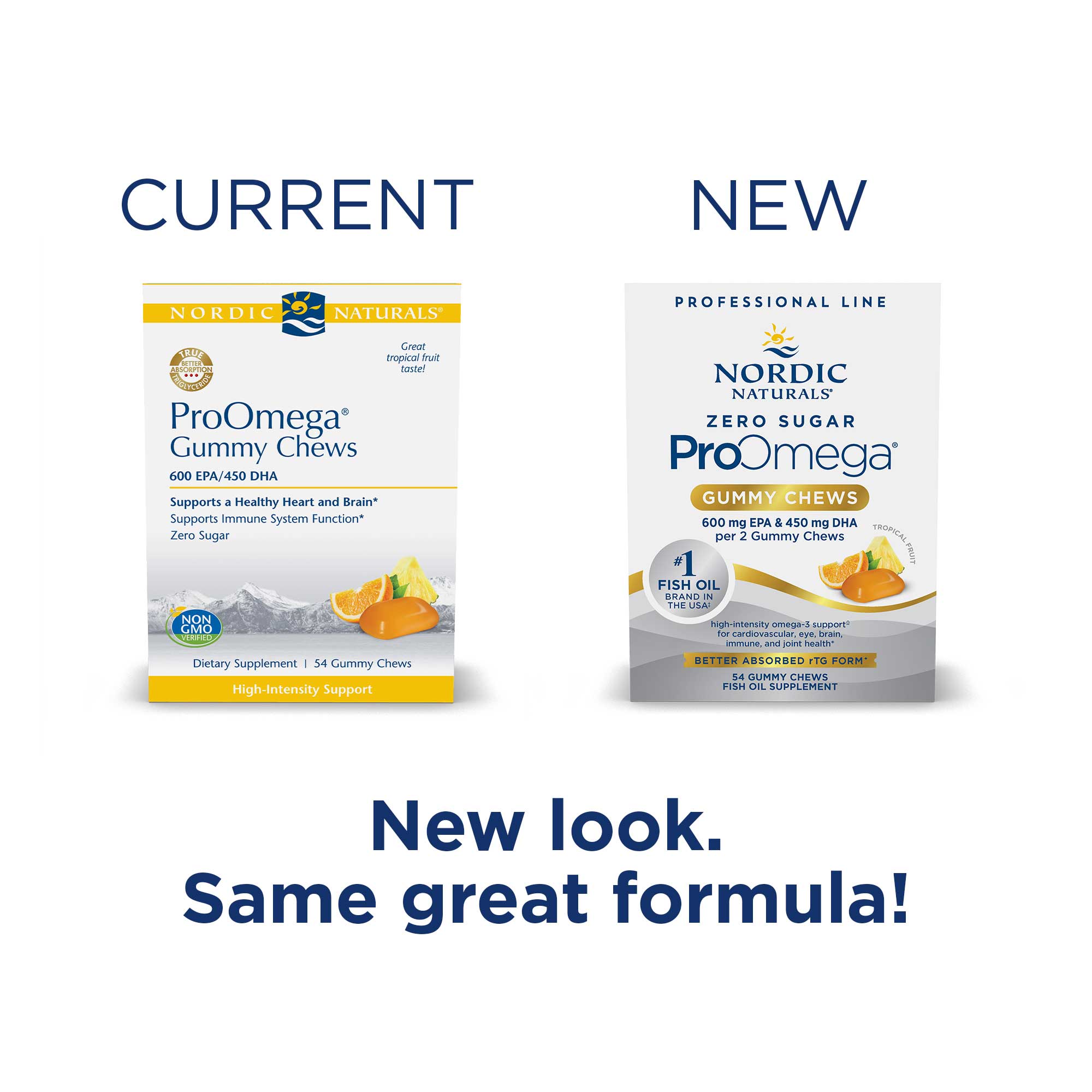 Nordic Naturals ProOmega Gummy Chews New Look