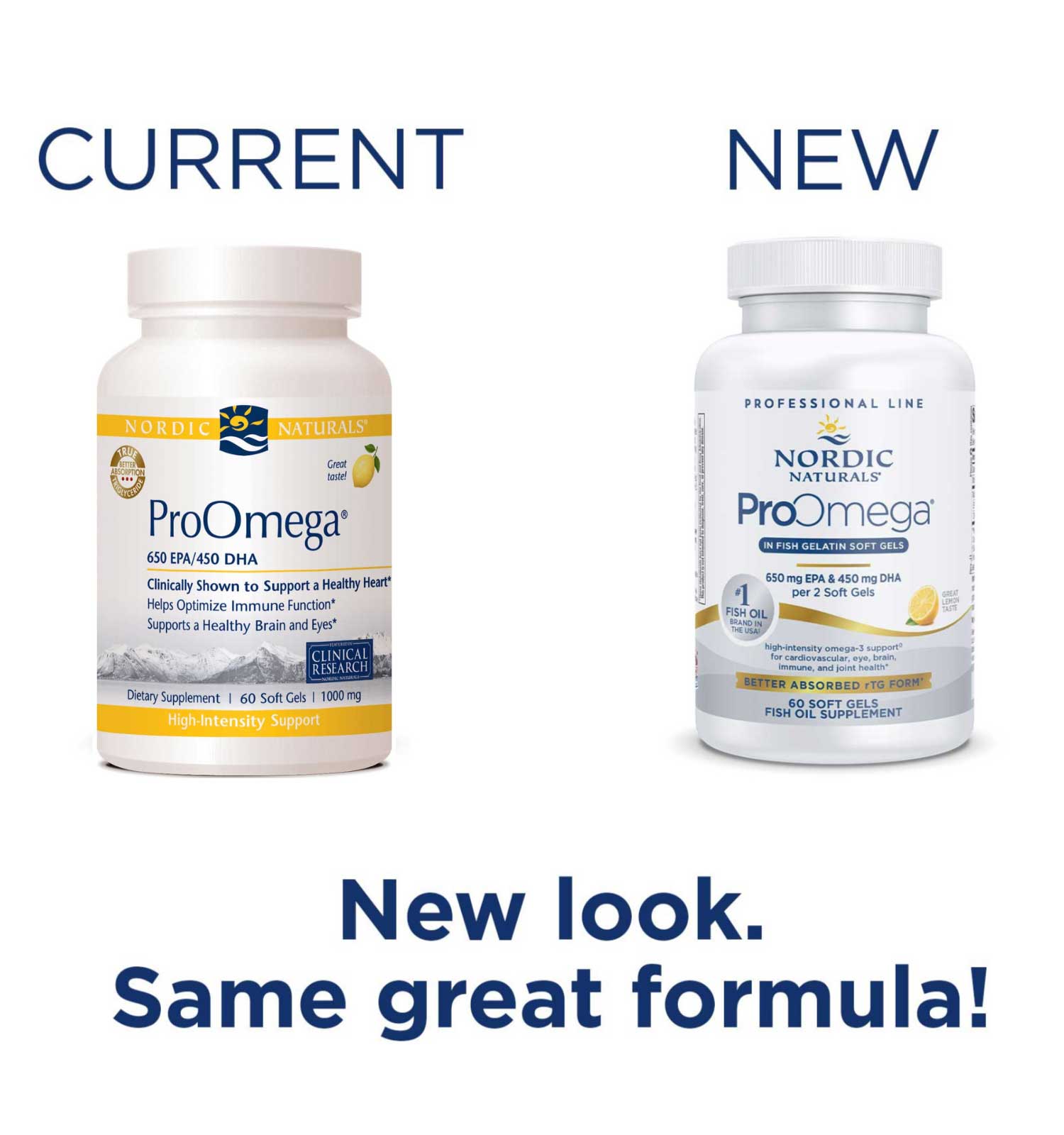 Nordic Naturals ProOmega Lemon New Look
