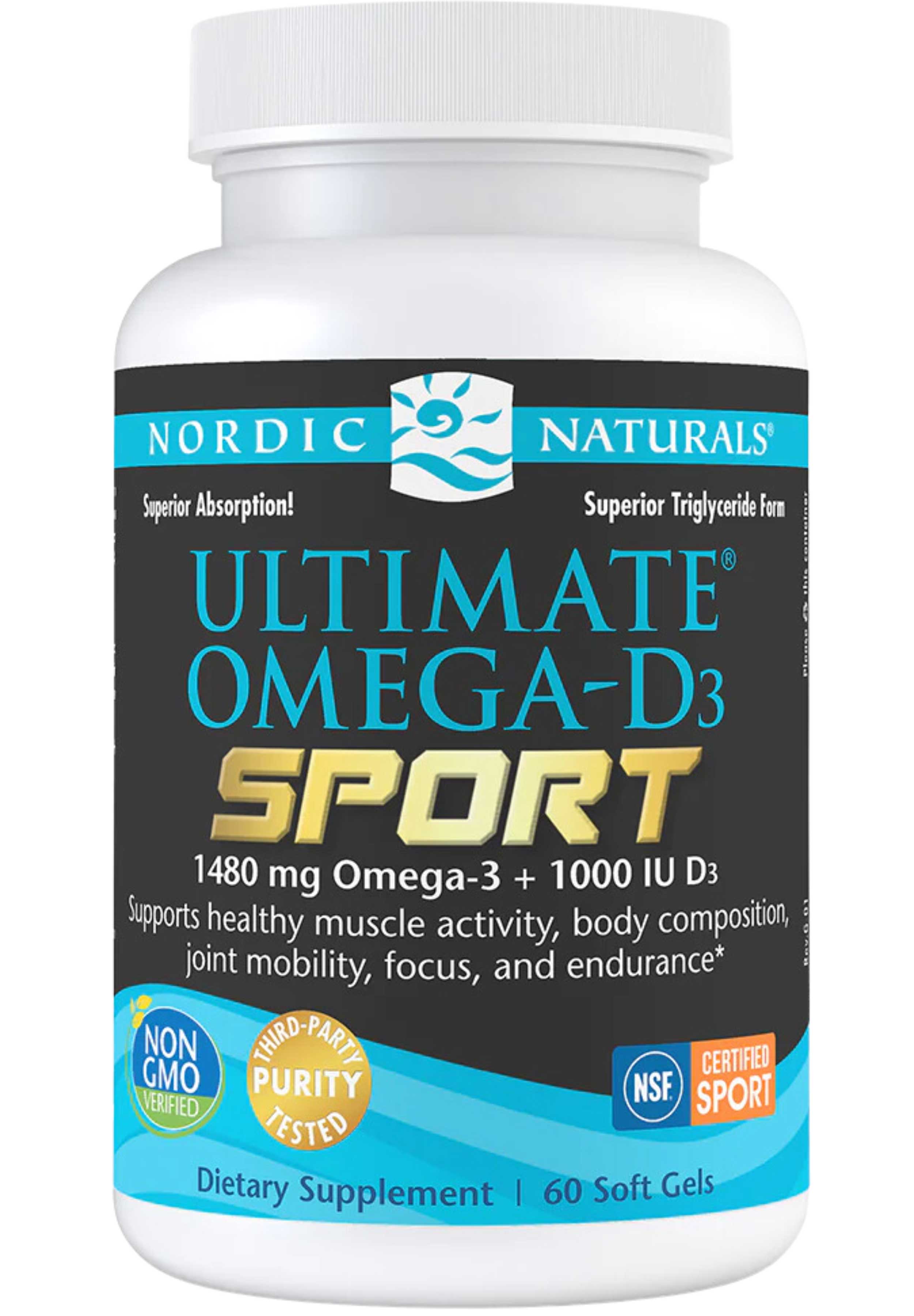 Nordic Naturals Ultimate Omega D3 Sport