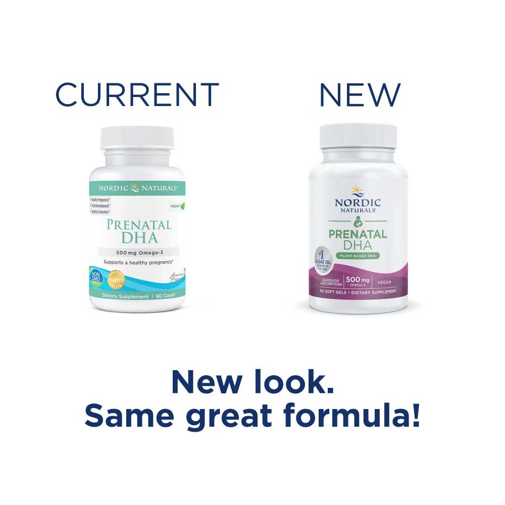 Nordic Naturals Vegan Prenatal DHA New Look